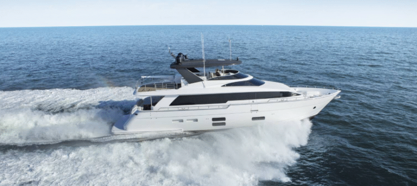 Marine exhaust systems maintenance guide showing mufflers, exhaust elbows, and hoses on a boat engine